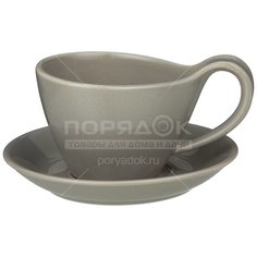 Чайная пара Bronco "meadow" 250 мл серая, 474-156