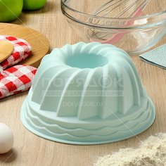 Форма для выпечки силикон, 23.5х10.5 см, круглая, Daniks, Квантум, Y4-5172