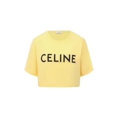 Хлопковая футболка Celine