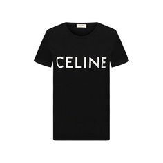 Хлопковая футболка Celine