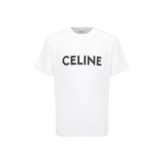 Хлопковая футболка Celine