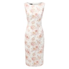 Платье из хлопка и вискозы Escada