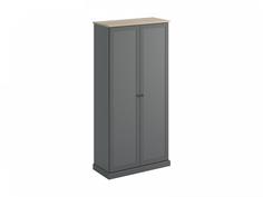 Шкаф двухдверный caprio (ogogo) серый 105x214x46 см.