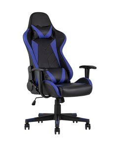 Кресло игровое topchairs gallardo (stoolgroup) синий 66x136x64 см.