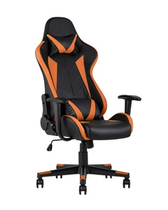 Кресло игровое topchairs gallardo (stoolgroup) оранжевый 66x136x64 см.
