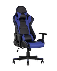 Кресло игровое topchairs diablo (stoolgroup) синий 64x135x53 см.