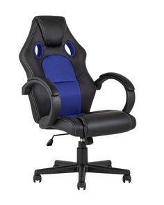 Кресло игровое topchairs renegade (stoolgroup) синий 62x119x72 см.