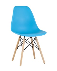 Стул eames wood (stoolgroup) бирюзовый 46x81x53 см.