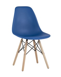Стул eames wood (stoolgroup) синий 46x81x53 см.