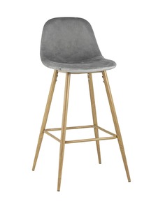 Стул барный валенсия (stoolgroup) серый 42x101x48 см.