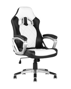 Кресло игровое topchairs continental (stoolgroup) белый 64x120x65 см.