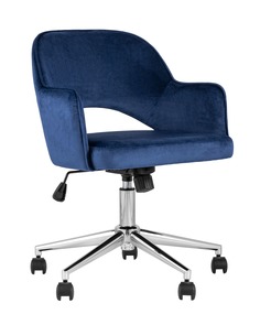 Кресло компьютерное кларк (stoolgroup) синий 56x75x62 см.