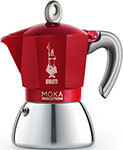 Гейзерная кофеварка Bialetti Moka Induction Red 6 пор 0006946/NP