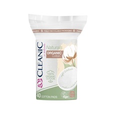 Ватные диски Naturals Organic Cotton овальные Cleanic