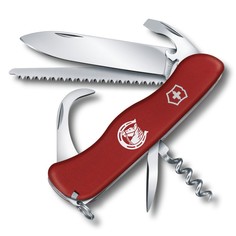 Нож Victorinox Equestrian, 111 мм, 12 функций, с фиксатором лезвия, красный