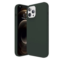 Чехол Krutoff для APPLE iPhone 12 Pro Max Silicone Case Ddark Olive 11156