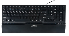 Клавиатура Delux K1882 Ultra-Slim USB Black (6938820410546)