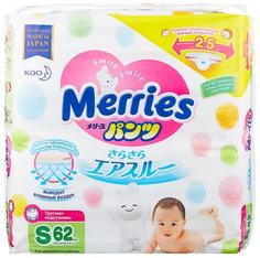 Подгузники Merries S (4-8 кг) 62 шт.
