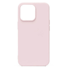 Чехол силиконовый Alwio для iPhone 13 Pro Max (6.7"), soft touch, светло-розовый