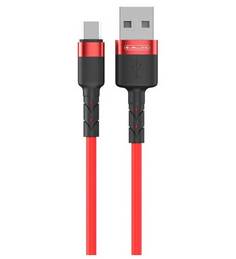 Кабель Jellico KDS-100 USB - Type-C 1m Silicone Red