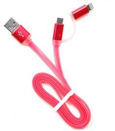 Кабель Gembird Cablexpert USB AM/microBM 5P to iPhone Lightning 1m Pink CC-mAPUSB2pk1m