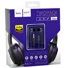 Наушники Hoco W24 Enlighten Set Purple