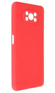 Чехол Pero для Poco X3 Soft Touch Red CC1C-0053-RD ПЕРО