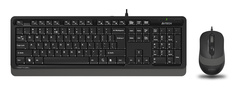 Набор клавиатура+мышь A4Tech Fstyler F1010 черный/серый