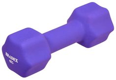 Гантель неопреновая, 4 кг, фиолетовая Bradex