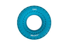 Кистевой эспандер 20 кг, круглый с протектором, синий (Resistance bands 40 LB) Bradex