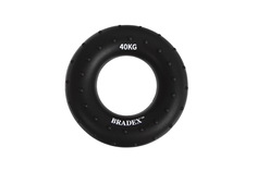 Кистевой эспандер 40 кг, круглый массажный, черный (Resistance bands 80 LB) Bradex