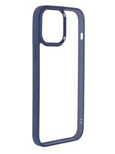 Чехол (клип-кейс) Usams Apple iPhone 13 Pro Max US-BH771 прозрачный/синий (УТ000028124)