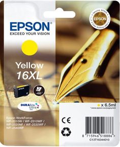 Картридж струйный Epson 16XL (C13T16344010) желтый