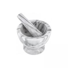 Ступка с пестиком Judge Marble 13х11,5см, большая, белая