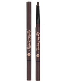 Holika Holika Автоматический карандаш для бровей с щеточкой, темно-коричневый Wonder Drawing 24hr Auto Eyebrow 02 Dark Brown, 2,2 г