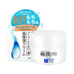 HADALABO Увлажняющий крем для лица с гиалуроновой кислотой Gokujyun Cream, 50 г