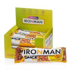 Батончик Айронмен "SNACK BAR", Лимон и орехи / тёмная глазурь 40гр 12 шт Ironman