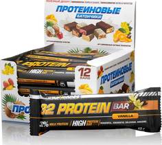 Батончик Айронмен 32 % Protein Bar. Ваниль 50 гр 12 шт Ironman