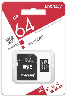 Карта памяти MicroSDHC Smartbuy