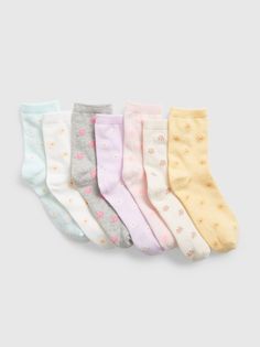 Носки с принтом (набор 7 пар) GAP