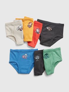 Трусы с принтом из коллекции babyGap Marvel(набор 7 шт.)