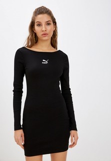Платье PUMA Classics Ribbed Longsleeve Dress