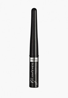 Подводка для глаз Rimmel Glam`eyes Professional Liquid Liner, 001 тон