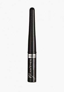 Подводка для глаз Rimmel Glam`eyes Professional Liquid Liner, 001 тон