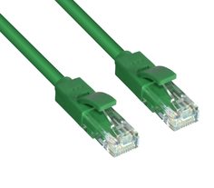 Сетевой кабель GCR UTP 24AWG cat.5e RJ45 T568B 3m Green GCR-LNC05-3.0m