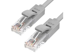 Сетевой кабель GCR UTP 24AWG cat.5e RJ45 T568B 0.8m Grey GCR-LNC03-0.8m
