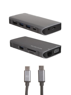 Хаб USB GCR Type-C Hub 10 in 1 GCR-VHUSDA45