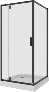 Душевой уголок 98,5x98,5x190 см Niagara NG-6802-08BLACK прозрачное