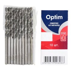 Сверло по металлу, Optim, диаметр 2 мм, цилиндрическое, 361020