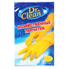 Перчатки хозяйственные резина, M, Dr.Clean